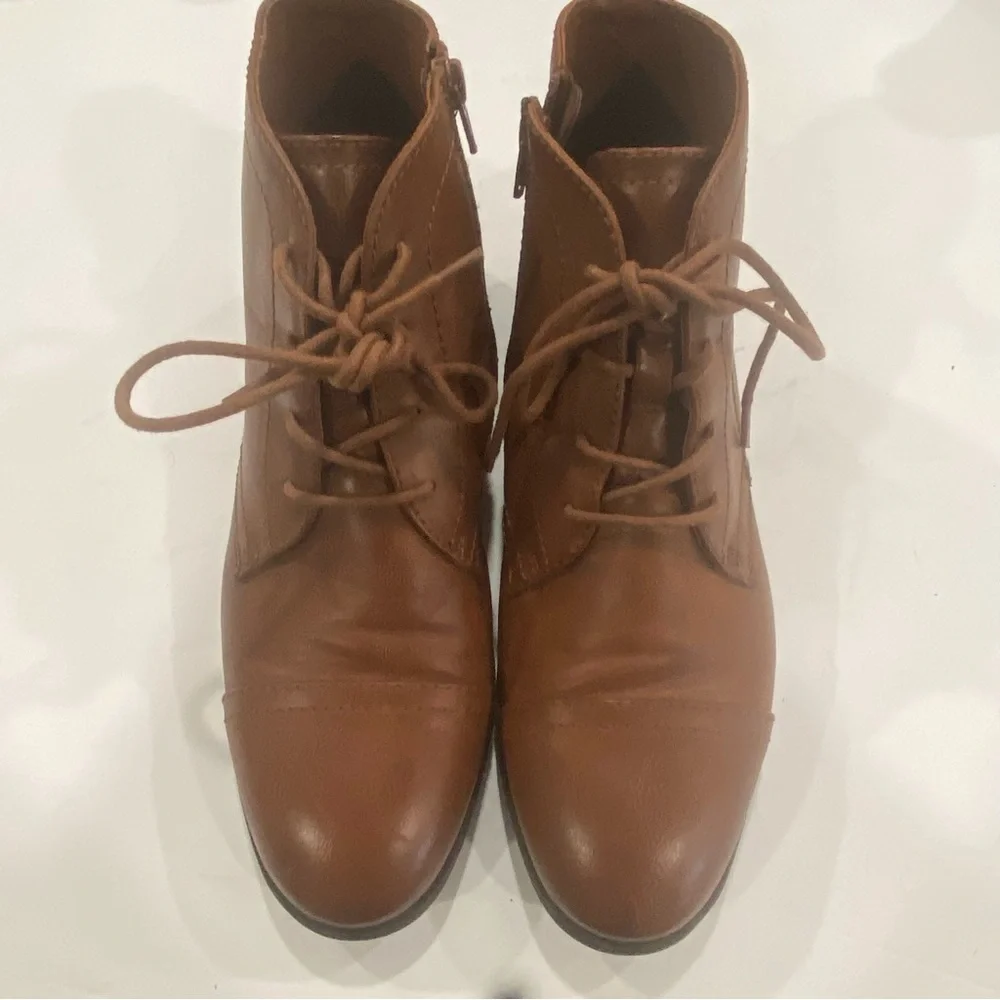 Frye And Co‎ Lace Up Boots Mullen Brush Brown Color Men Size 9.5